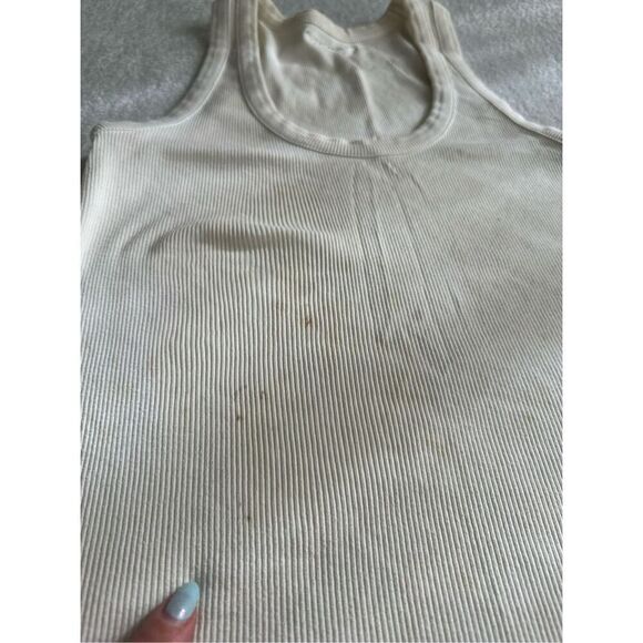 Abercrombie white ribbed tank top size medium - Picture 5 of 5